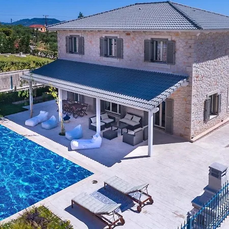 Zante Soleil - High-End Stone Villa With Swimming Pool Lagopodhon Exterior photo